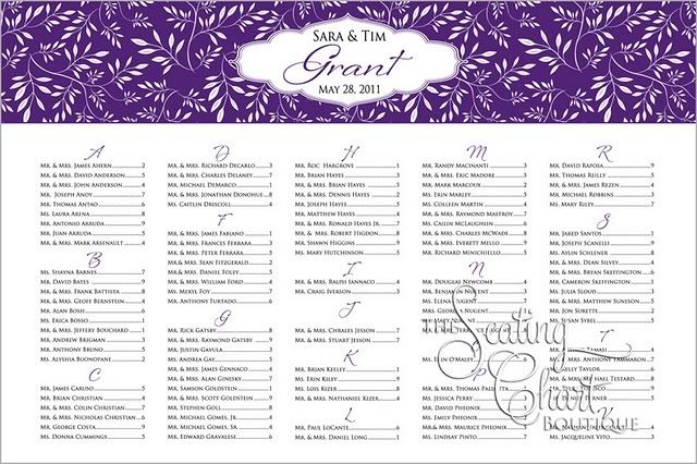 Sponsored Post: Introducing Seating Chart Boutique! | The Perfect Palette